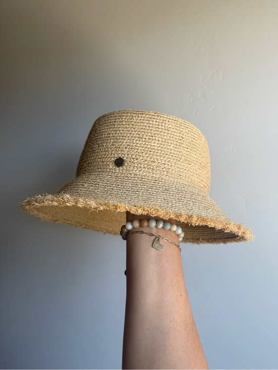 Lenny Straw Bucket Hat - Natural M main image 6